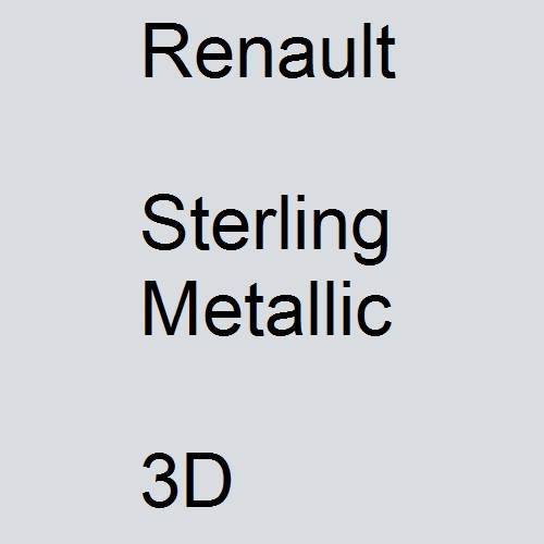 Renault, Sterling Metallic, 3D.